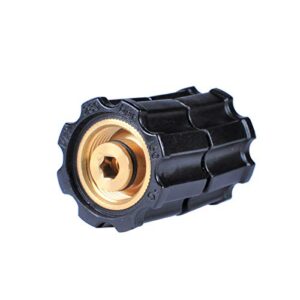 yamatic pressure washer adapter stabilizer for hose, pump, and gun, m22-14mm female x m22-14mm female,4000 psi/280 bar