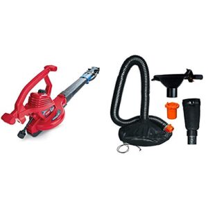 toro 51621 ultraplus leaf blower vacuum, variable-speed (up to 250 mph) with metal impeller, 12 amp,red & worx leafpro universal leaf collection system for all major blower/vac brands – wa4058