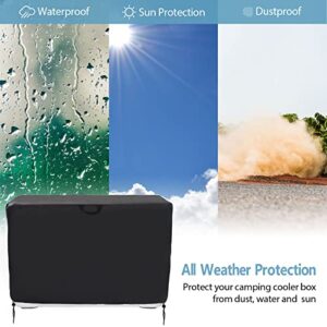 Kingling Cooler Cover, Waterproof Outdoor Ice Chest Camping Coolers Cover for 45/65 Quarts Cooler Box - 31''L x21''W x20''H