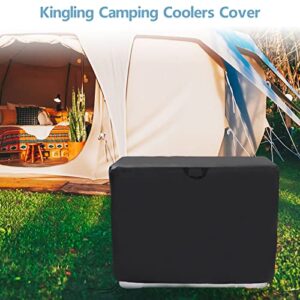 Kingling Cooler Cover, Waterproof Outdoor Ice Chest Camping Coolers Cover for 45/65 Quarts Cooler Box - 31''L x21''W x20''H