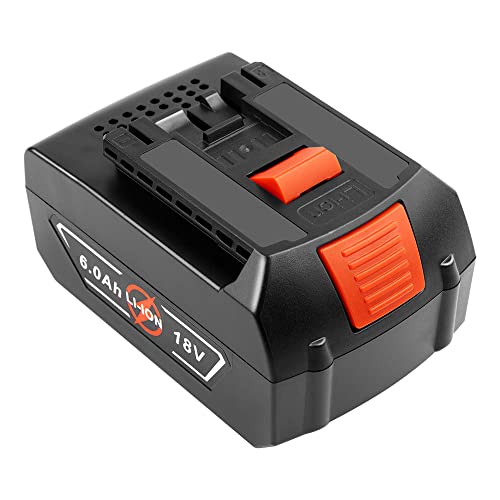 ARyee 18V 6.0Ah Bosch BAT620 Battery Replacement Bosch Cordless Power Tools BAT609 BAT610 BAT610G BAT612 BAT618 BAT618G BAT619G