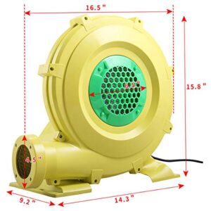 TOBBI 680W 1.0HP Air Pump Inflatables Blower for Kids Bounce House Bouncer Jumping Castle