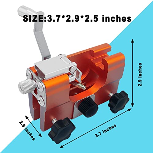 Chainsaw sharpener Chainsaw Chain Sharpening Jig Hand-Cranked Chainsaw Sharpening Jig Kit Tool Suitable for for 8"-20"of Chain Saws and Electric Saws Great for Lumberjacks, Gardener chainsaw sharpener