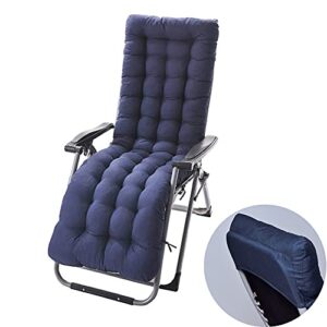 sun lounger chair cushions,67-inch lounge chaise cushion sun lounger mattress with non-slip back elastic sleeve for garden outdoor/indoor/sofa/tatami/car seat/bench(67 x 21 x 3 inch, blue)