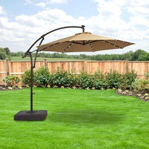 garden winds replacement canopy top cover for hampton bay led offset solar umbrella – will fit model yjaf-052 only – will not fit any other model