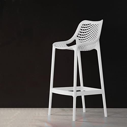 Compamia Air Patio Counter Stool in White (Set of 2)