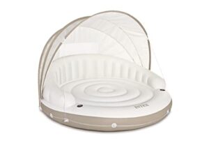 intex 58292eu canopy inflatable, 78″ x 59″, white/tan