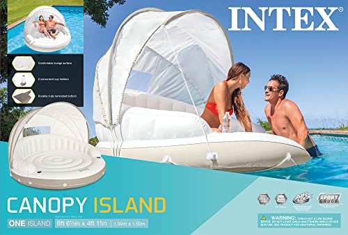 Intex 58292EU Canopy Inflatable, 78" X 59", White/Tan