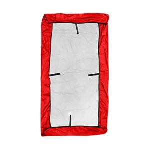 Swing Cover Sunshade Replacement Swing Canopy Top Waterproof Frost-Proof Sun-Proof (Not Included Swing) (Red)