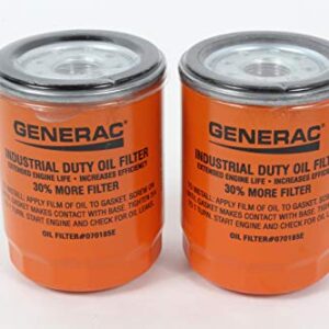 Generac 2 Pack Genuine 070185ES Oil Filter Fits 070185E 70185 OEM