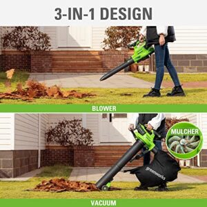 Greenworks 40V Brushless Blower / Vacuum (505CFM / 230MPH), Tool Only