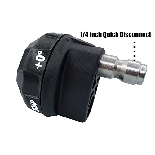 RIDGE WASHER Pressure Washer Nozzle, 6-in-1 Quick Changeover, 4000 PSI, 1/4 Inch Quick Connect