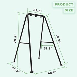 G TALECO GEAR Hammock Chair Stand,Heavy-Duty Steel Hammock Stand,300LBS Multi-Use Swing Stand for Outdoor Indoor，Hammock Chair not Include