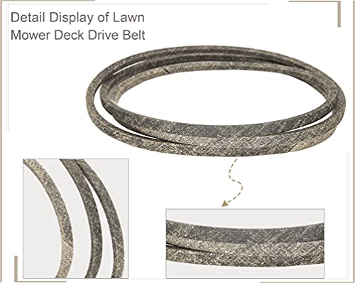 429636 197253 Mower Belt, Lawn Mower 42'' Deck Drive Belt, Compatible for Craftsman Husqvarna AYP Poulan 429636 197253 532197253 532429636, for John Deere M84136 M87323 1/2"X102"(0.5"x102")