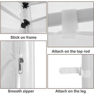 MASTERCANOPY Instant Canopy Tent Sidewall for 10x10 Pop Up Canopy, 1 Piece, White