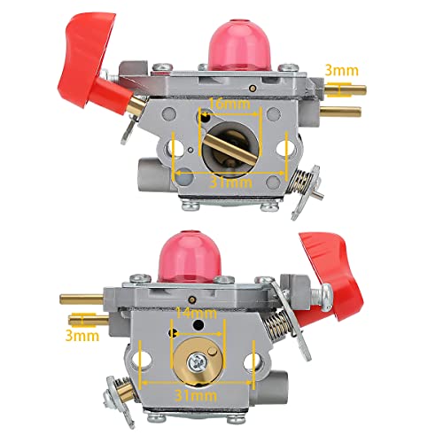 Panari BVM200FE Carburetor with 545146501 Air Filter for Poulan Pro BVM200FE Gas Blower Craftsman 25CC Leaf Blower GBV345 Replace 545081857 Zama C1U-W43