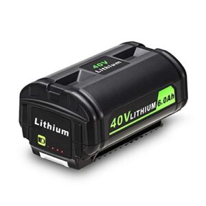 kunlun 40v 6.0ah lithium-ion battery for ryobi 40-volt collection cordless power tools op4040 op4026 op4030 op4050 op4060a battery