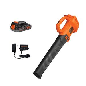 beyond by black+decker 20v max* cordless leaf blower – leaf blower kit – axial, battery and charger included – lawn tools (model number: bcbl700d1aev)