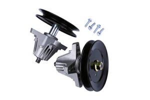 replacement lawn mower spindle assembly with pulley set of 2 – compatible with cub cadet, troy-bilt, mtd 42 inch deck – replaces 918-04822b, 618-04822, 618-04822a, 618-04822b, 918-04889, 91804889a