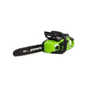greenworks 40v 16-inch brushless chainsaw, tool only, cs40l02