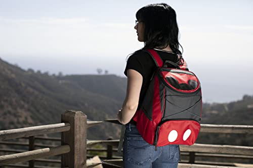 ONIVA - a Picnic Time brand - Disney Mickey Mouse PTX Backpack Cooler - Soft Cooler Backpack - Insulated Lunch Bag, (Red with Gray Accents) 11 x 7 x 13.5