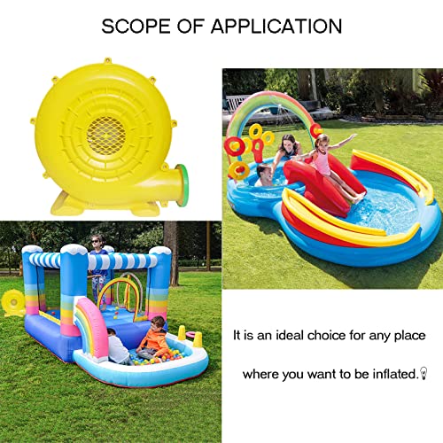 dobvyvn Air Blower 550 Watts, Bounce House Blower for inflatables Jump House, Inflatable Castle and Jump Slides, Efficient and Convenient Commercial Inflatable Blower for Bounce House (Style C)