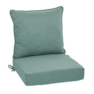 arden selections oceantex outdoor deep seating cushion set 24 x 24, seafoam green