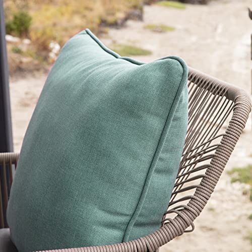 Arden Selections Oceantex Outdoor Deep Seating Cushion Set 24 x 24, Seafoam Green