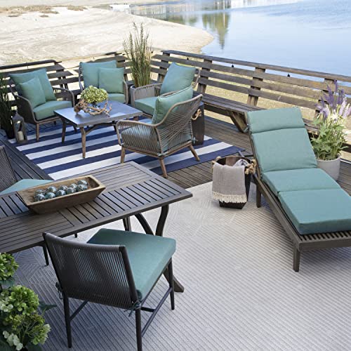 Arden Selections Oceantex Outdoor Deep Seating Cushion Set 24 x 24, Seafoam Green