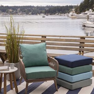 Arden Selections Oceantex Outdoor Deep Seating Cushion Set 24 x 24, Seafoam Green