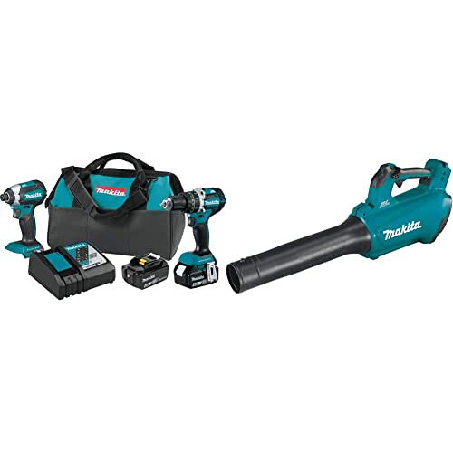 Makita XT269M 18V LXT Lithium-Ion Brushless Cordless 2-Pc. Combo Kit (4.0Ah) with XBU03Z 18V LXT Lithium-Ion Brushless Cordless Blower