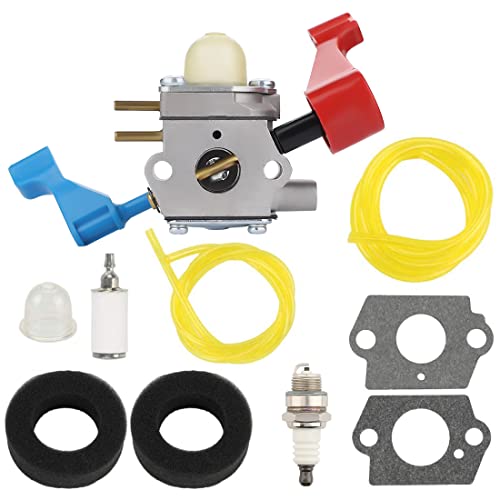 C1U-W12A Carburetor for Poulan FL1500 FL1500LE Leaf Blower C1U-W12B Gas Leaf Blower Carb Craftsman 952711486 530071629 with Filter Repower Kit Spark Plug