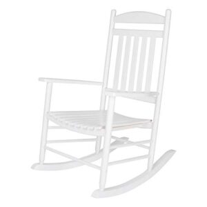 shine company 4331wt maine outdoor patio rocking chair, white