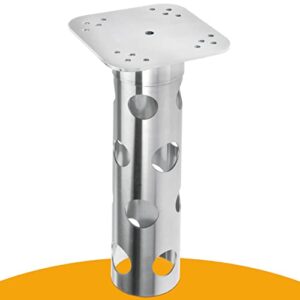 4smile umbrella base – stainless steel in-ground umbrella stand, made in germany, 2,200lbs load-bearing – secure mounting solution for every cantilever umbrella