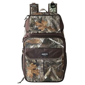 igloo lightweight maxcold insulated gizmo 30-can backpack cooler, realtree camo