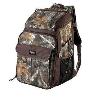 Igloo Lightweight Maxcold Insulated Gizmo 30-Can Backpack Cooler, Realtree Camo