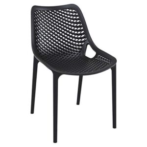 air outdoor dining chair black