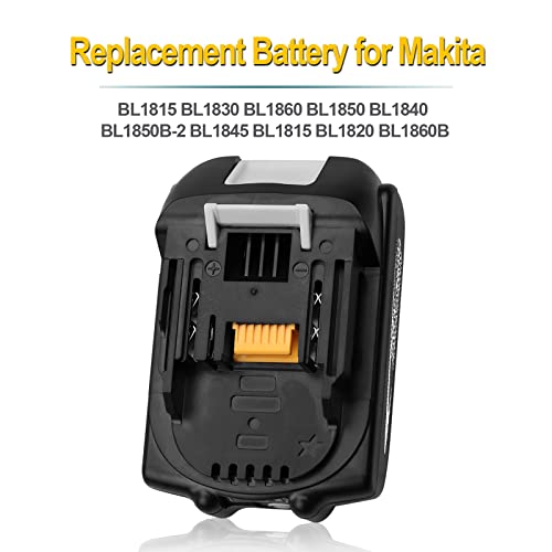 Zuliati Upgrade 3.0Ah 18 Volt BL1815 Lithium Ion Battery Replacement for Makita 18V Battery BL1815 BL1830 BL1860 BL1850 BL1840 BL1850B-2 BL1845 BL1815 BL1820 BL1860B with LED Indicator