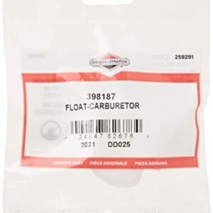 Briggs & Stratton Genuine 398187 Carburetor Float