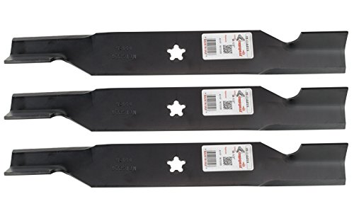 3 Rotary Mower Bagging Blades Fit AYP/Roper/Sears/ Husqvarna 187256 187255 532187256 GTH26K54T MZ5424S YTH26V56