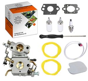 podoy p3314 carburetor for compatible with poulan chainsaw parts pp4218a air fuel filter with adjustment tool tune-up kit for p3416 p3816 p4018 pp3416 pp3516 pp3816 pp4018 pp4218 ppb3416 ppb4018