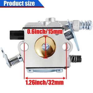 YOFMOO Carburetor Kit Compatible for 021 023 025 MS210 MS230 MS250 Chainsaw WT-286 WT-215 Zama C1Q-S11E C1Q-S11G 1123-120-0603 1123-120-0605 Carb with Filter Fuel Oil Cap