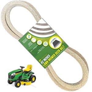 tongass 42″ lawn mower deck belt compatible with john deere lawn mower – replaces part number gx20072 – deck drive belt for heavy-duty use – compatible with 100 d100 e100 series
