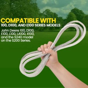 TonGass 42" Lawn Mower Deck Belt Compatible with John Deere Lawn Mower - Replaces Part Number GX20072 - Deck Drive Belt for Heavy-Duty Use - Compatible with 100 D100 E100 Series