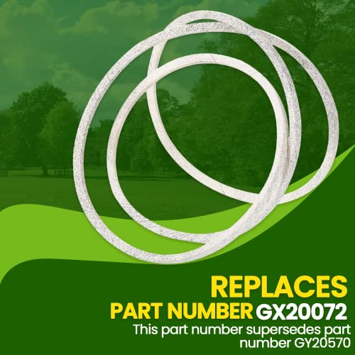 TonGass 42" Lawn Mower Deck Belt Compatible with John Deere Lawn Mower - Replaces Part Number GX20072 - Deck Drive Belt for Heavy-Duty Use - Compatible with 100 D100 E100 Series