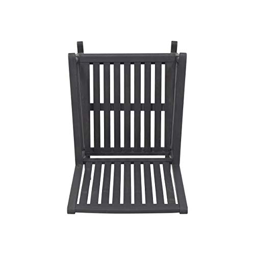 Great Deal Furniture Penny Outdoor Acacia Wood Rocking Chairs (Set of 2), Dark Gray