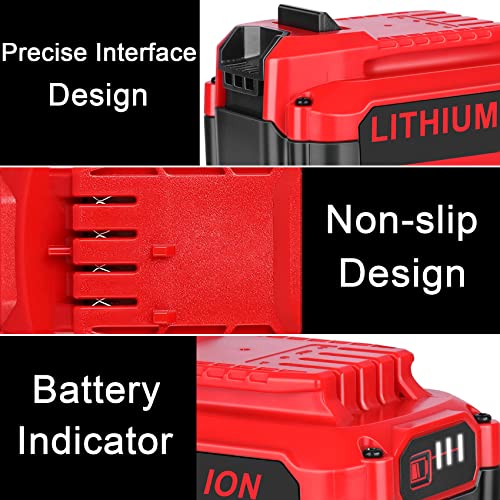 JYJZPB 9.5Ah 20V Replacement Battery for V20 Craftsman 20V Battery MAX CMCB204 CMCB205 CMCB206 CMCB202 CMCB201 Compatible for Craftsman V20 Series Lithium Ion Battery Cordless Power Tools