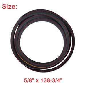 Wadoy 532197242 Mower Deck Belt 48 Inch Replacement Compatible with Husqvarna Poulan Craftsman Replace 197242