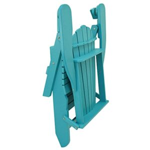 ECCB Outdoor Outer Banks Deluxe Oversized Poly Lumber Folding Adirondack Chair (Sage)