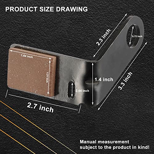 2-Pcs GY21943B GY21943A Brake Pad Kit for John Deere 42" L, D, X Series 100 105 115 100 110 120 125 130 Mower, Replaces GY21943, Included GX20515 Retainer, GX20494 Spring and GX23240 Deck Bushing